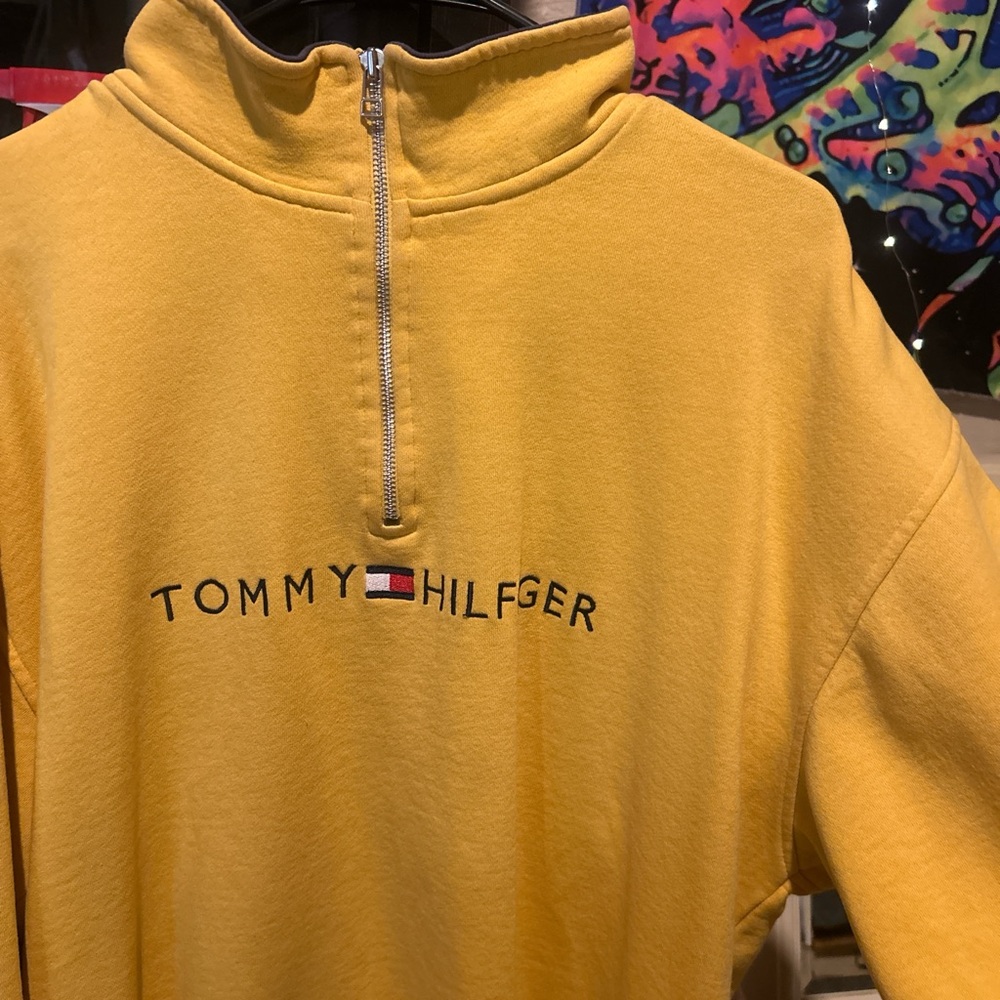 Tommy Hilfiger Mustard Quarter Zip
